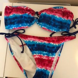 Red white and blue swim suit